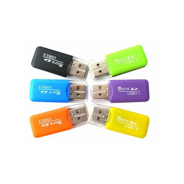 

dedicated wholesale mobile phone memory card reader tf card reader small multi-purpose high-speed usb s - d card reader 30pcs