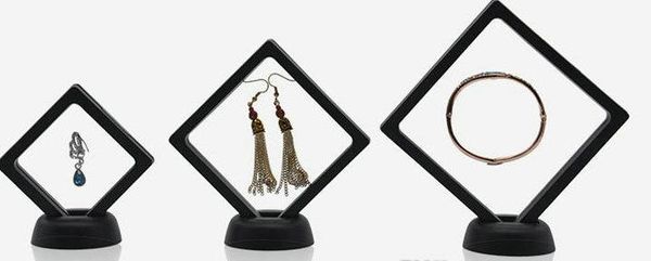 

7 * 7см Черный Белый Плавающий Подвесной витрину ПЭТ Мембрана Акриловые монеты Дра