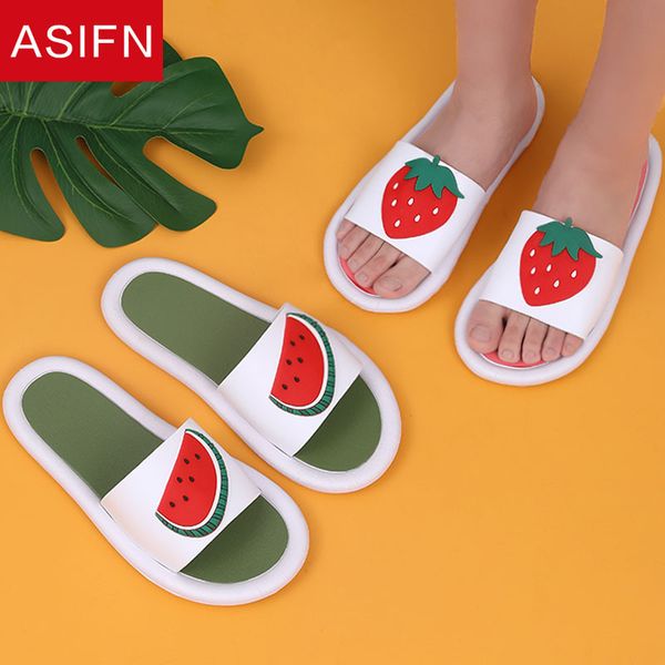 

asifn women cute slippers little fruit cartoon slides fashion non slip summer flip flops zapatos de mujer indoor shoes woman, Black