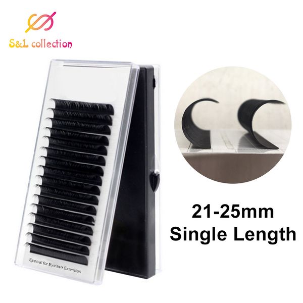 

16rows/case individual volume classic eyelashes faux mink eyelashes extension artificial false lashes beauty l lc ld curl 25mm