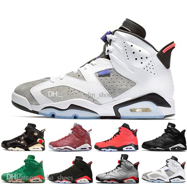 

2019 bred vi 6 6s mens basketball shoes infrared 23 3m reflective tinker slam dunk cny wheat men sports sneaker designer trainer