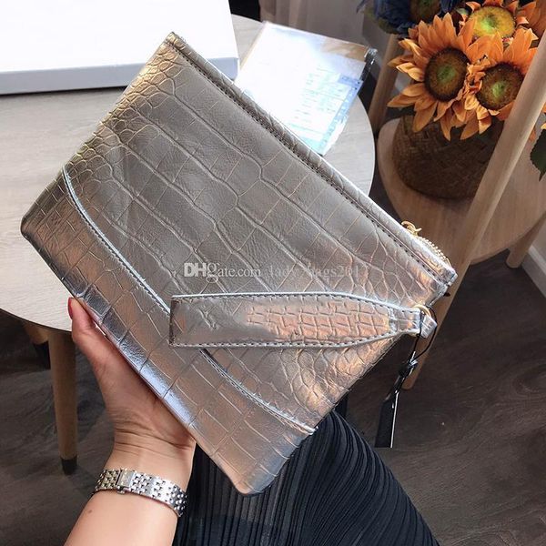 

b new women handbags crocodile grain card holder zipper wristband travel case purse wallet men real leather passport bag clutch