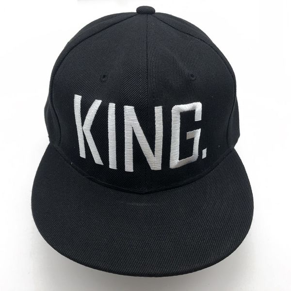 

1pc king queen embroidered snapback caps lover men women baseball cap black hip hop cap snapback hats,chapeau bone masculino, Blue;gray