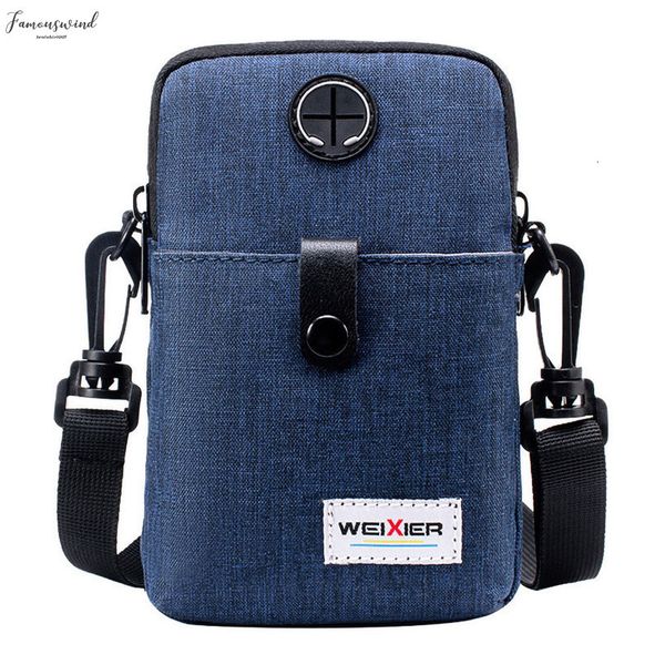 

messenger bag men leather men diagonal mini shoulder multi function mobile phone bag outdoor sports bag bandolera hombre 15