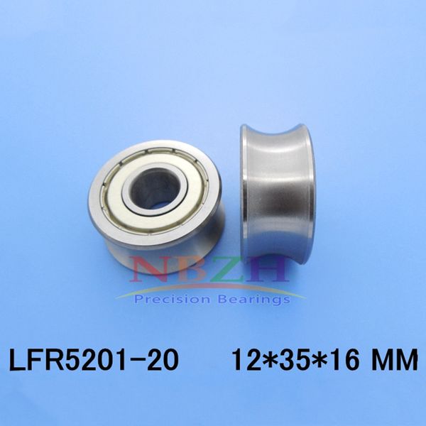 

lfr5201-20 npp lfr5201-20 kdd groove track roller bearings size: 12*35*16mm (precision double row balls) abec-5