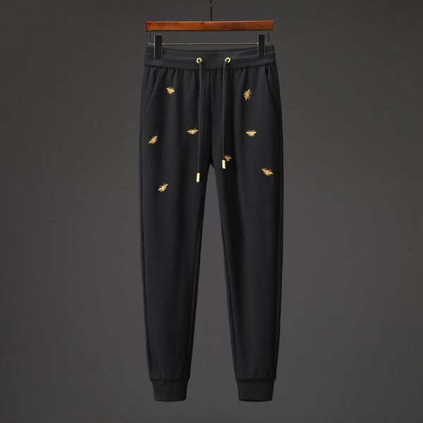 

dsenqi cotton men's joggers pants ver casual pants men sweatpants 19516, Black