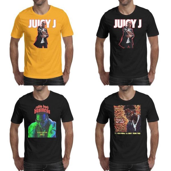 

fashion mens printing juicy j new albums t shirt black funny hip hop shirts party, White;black