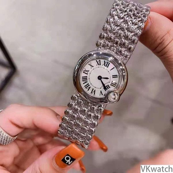 

jitter card family bracelet quartz watch, Slivery;brown