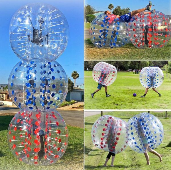 Fußball Körper Zorb Ball Blase Knoten Bälle aufblasbare Kinder Erwachsene spielen Gras Ball Spielzeug Fußball Zorbing Stoßstange Bälle