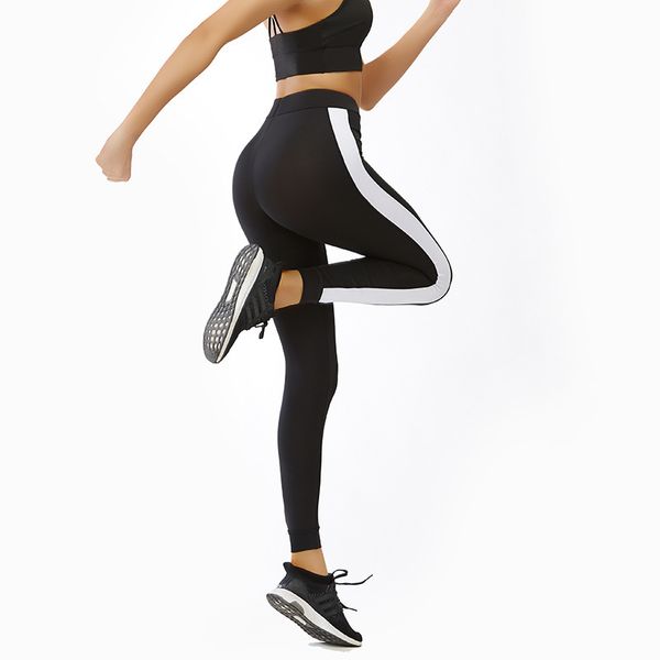 

йога брюки гао талии бедра slim fit фитнес бег узкие брюки женский, White;red