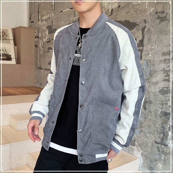

vintage stand baseball uniform mens college patchwork jacket coat men oversized bomber jacket men autumn windbreaker streetwear, Black;brown