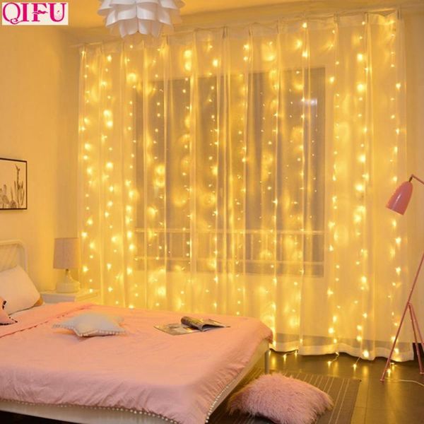 

qifu usb curtain light merry christmas decor for home 2019 christmas ornaments tree pendants xmas gifts new year 2020