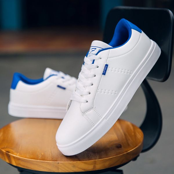 

men's shoes autumn shoes white men's korean-style trend casual white versatile trendy winter students sh, Black