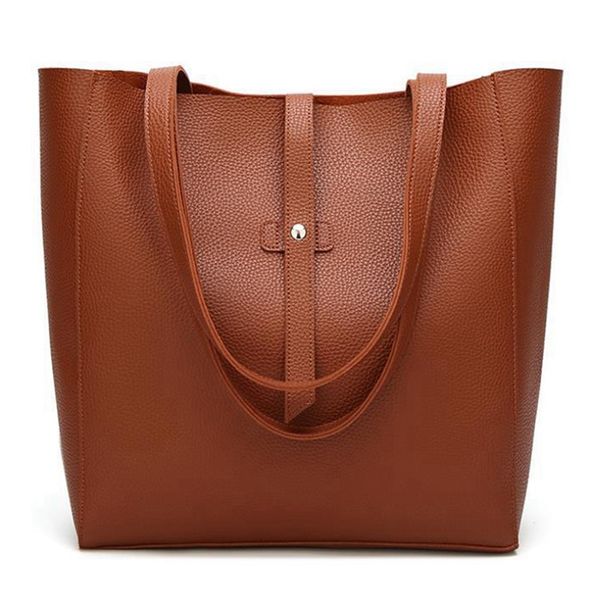

women's big shoulder bag handbag soft leather bag stray wallet