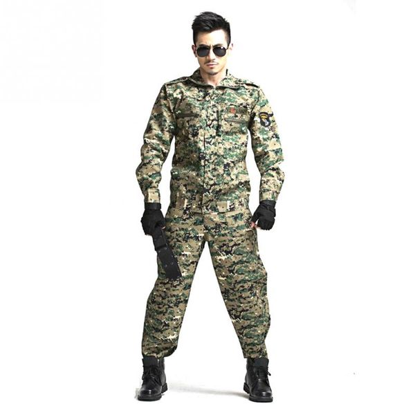 

ghillie suit cs camouflage suits tactical uniform jungle camouflage suit combat hunting clothing set training uniform, Camo