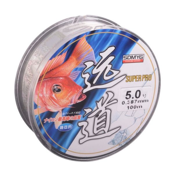 

100m nylon fishing line transparent fishing line for fish rope cord 0.4#-8#