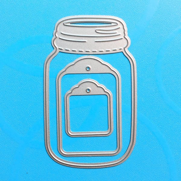 

ylcd144 wishing bottle metal cutting dies for scrapbooking stencils diy cards decoration embossing folder craft die cutter mold