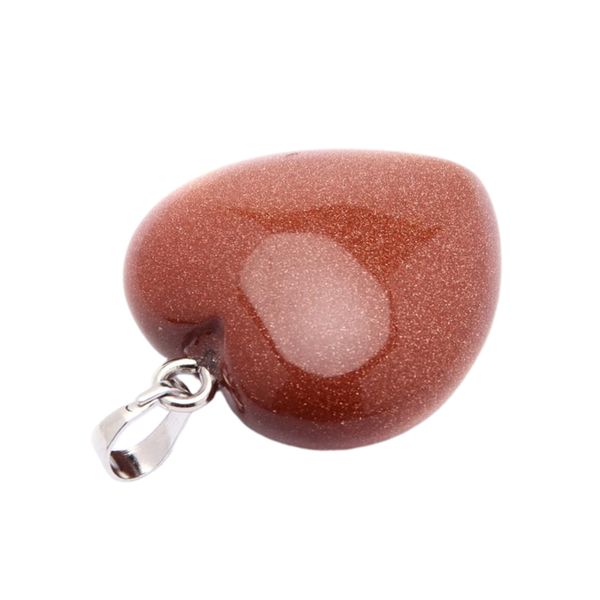 

crystal stones heart pendant charms diy jewelry findings crafts, Silver