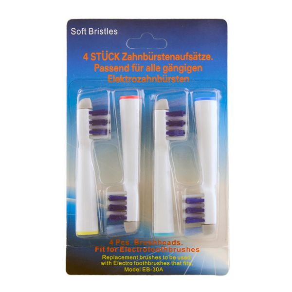 

Electric toothbru h head 4pc 1pack trizone bru h eb 30a electric toothbru h replacement head 4pc et new arrival dhl 0601027