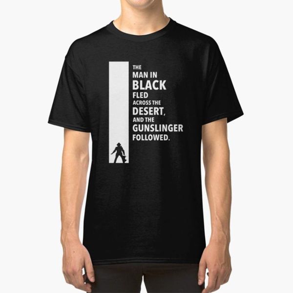 

the dark tower - desert white t - shirt ka dark tower torre nera roland deschain stephen king, White;black