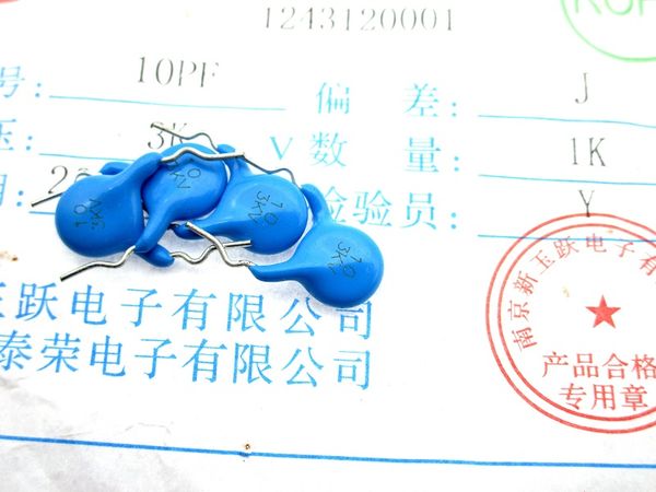 

high voltage ceramic capacitor 3kv 10p 10pf 10j 3000v pitch 7.5 5%