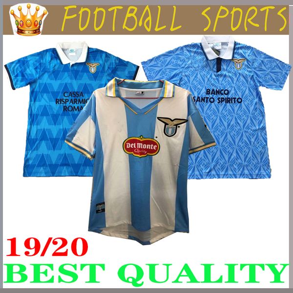 

1991 lazio retro version soccer jersey 1989 1991 lazio immobile sergej lulic luis alberto soccer shirt customized football uniform, Black;yellow