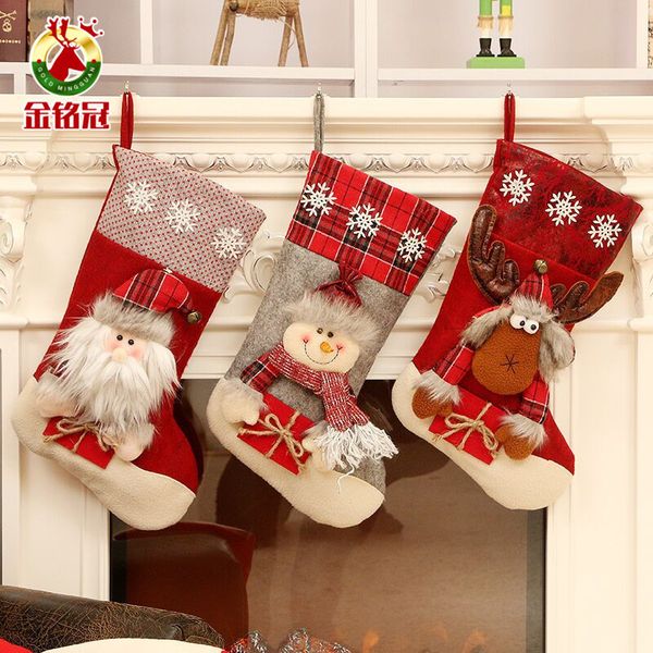 

new christmas socks gift bag large christmas socks gift candy ornaments accessories