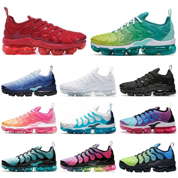 

classic tn plus running shoes men women triple black white be true cool grey lemon lime fashion outdoor mens womens trainers sports