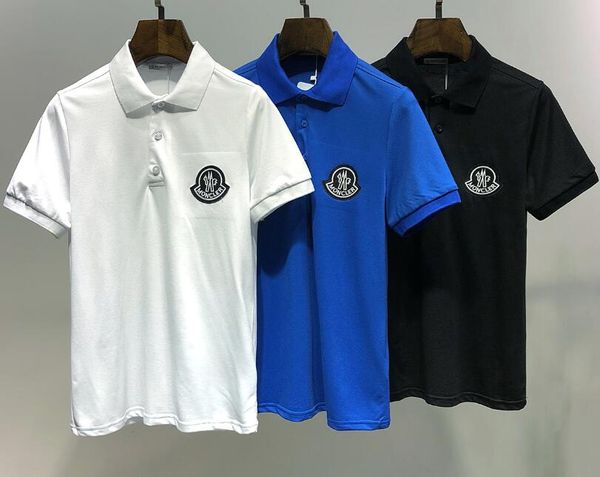 

2020 new luxury mens polos shirt designer t shirts high street breathable embroidery animal printing clothing logo mens polo shirt #68, White;black