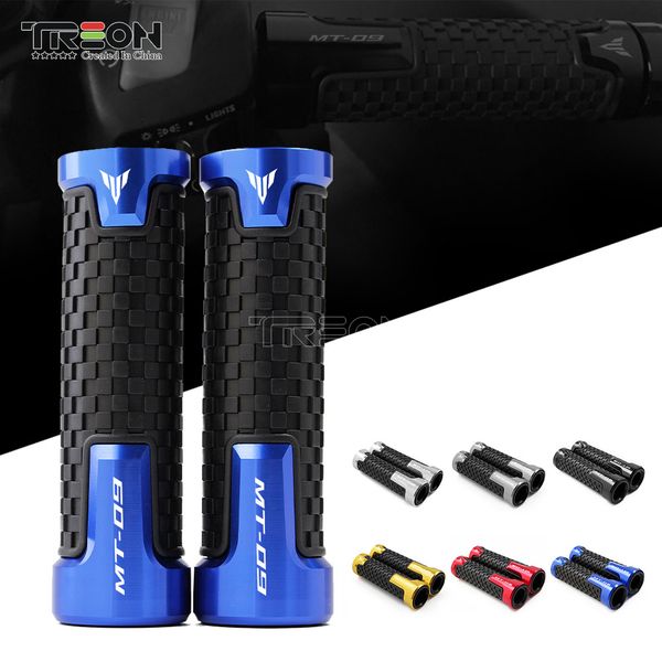 

for yamaha mt03 mt07 mt09 universal motorcycle accessories motorcycle handle bar cnc pvc grips 2.2/2.4cm for mt 07 mt-09