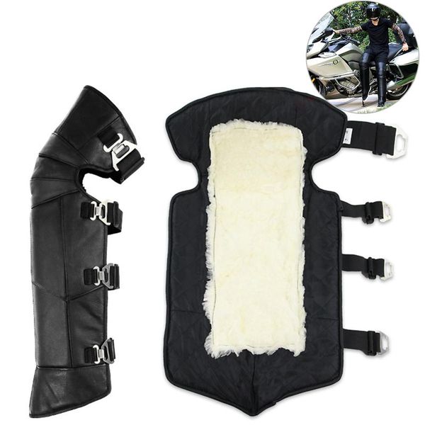 

motorcycle knee pads, pu leather windproof leggings knee pads, windproof warm motorcycle electric car warm thick