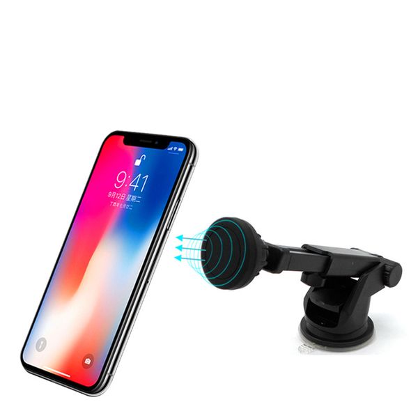 

Phone Holder Car Mount Magnetic Bracket Windshield Dashboard Cell Phone Holder 360 Degree Rotation Adjustable Stands With Strong Suction Cup