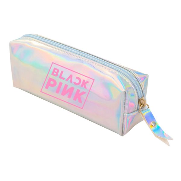 

2020 blackpink laser pencil case lisa jisoo rose jennie pencil case creative zipper pen bag 1 pcs