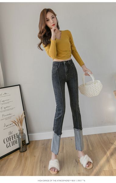 

charcoal women's tailored waist and hip princess jeans bk1969, Blue