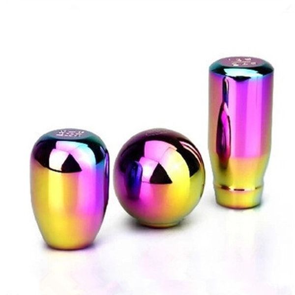 

neo chrome universal speed car gear shift knob manual automatic aluminum alloy racing gear shift knob lever