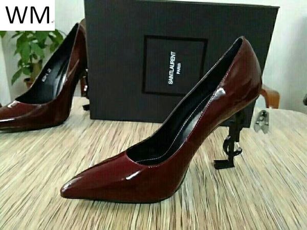 

new wine red patent leather pointed high heels women high heels sandals slippers mules slides pumps shoes sneakers dress