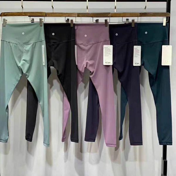 

2020 designer lululemon lulu lu leggings lu yoga lemon pants 32 016 25 78 women sports workout seamless pink camo yogaworl25w5#, Blue;gray