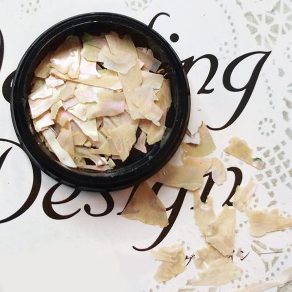 

6 colors glitter nail art decoration shell paper sheet flake thin slice nail sequins shell fragments elegant glitter, Black