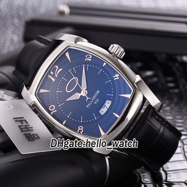 

new big date kalpa xl tonda black dial automatic men's watch black leather strap steel case sport watches hello_watch 6 color, Slivery;brown