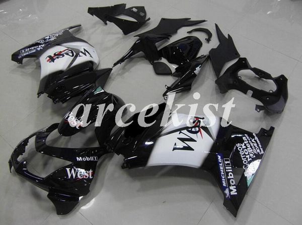 

new abs injection mold fairing kits for kawasaki ninja 250 2008 - 2014 zx 250r sport motorcycle fairings set ex250 08-14 black white