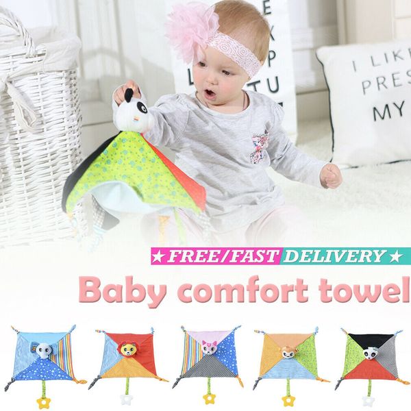 

baby comfort towel soft stuffed animal plush security blanket soothing kids toy