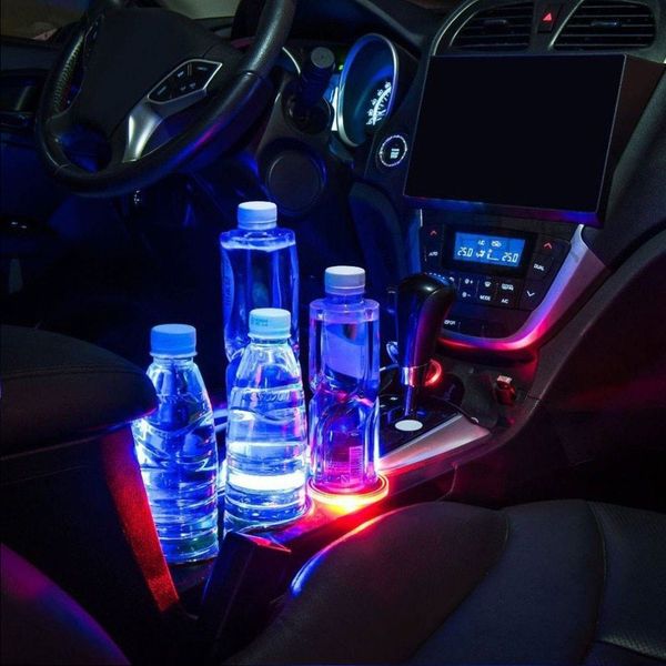 

универсальный автомобильный солнечный кубок led держатель pad антипробуксовочной бутылки мат автомобиль стайлинг стайлинг