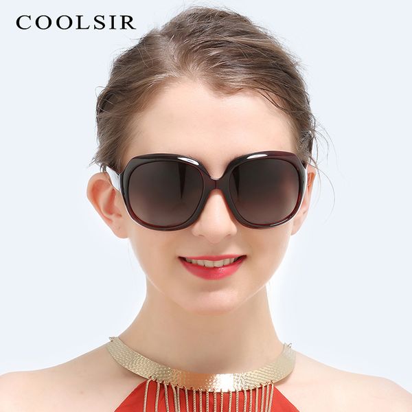 

coolsir 2020 new fashion butterfly women sunglasses ladies polarized sun glasses elegant large frame wild driving eyewear 3113, White;black