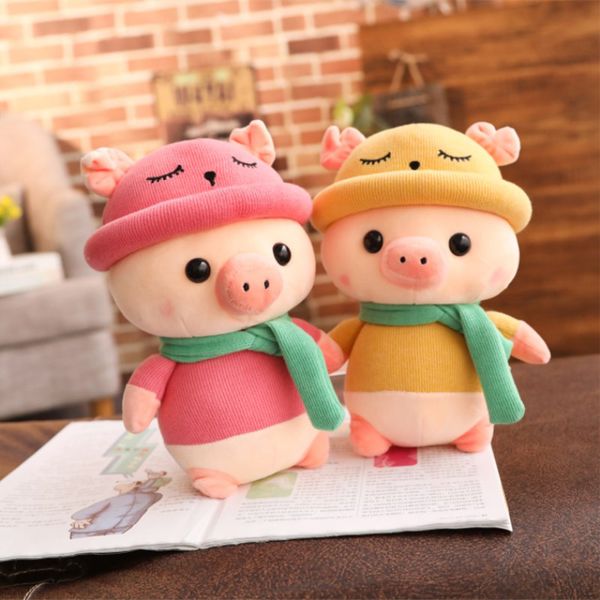 

plush toys adorable piggy plush doll soft stuffed pig dolls home decor gift j2y