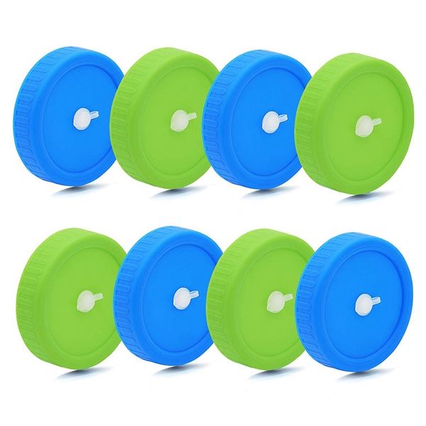 

8шт wide jar люки масона с соломенным отверстием для шарика керр mason jar, отлично подходит для питьевого хранения продуктов кухня организа