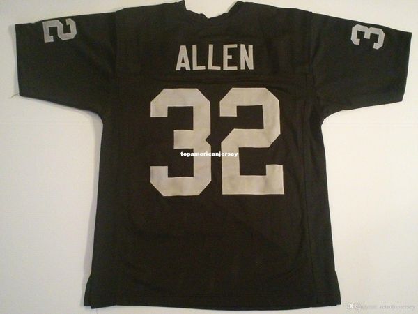 

retro custom sewn stitched #32 marcus allen black mitchell & ness jersey s-5xl,6xl men's football jerseys rugby, Black;blue