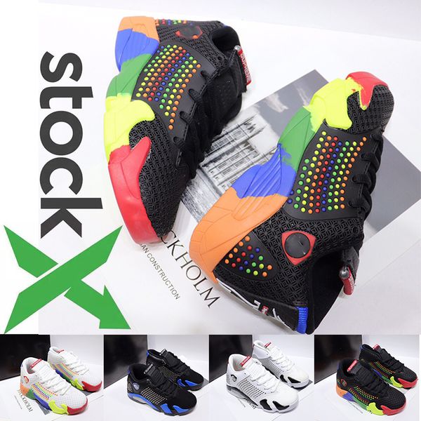 

stockx kids boy girls jumpman 14 14s basketball shoes spm black blue white candy cane reverse ferr desert sand thunder childrens sneakers