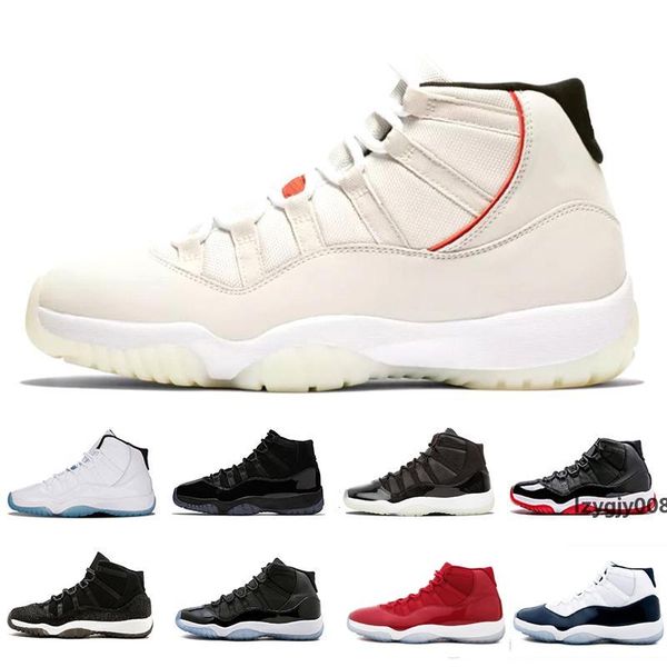 

jumpman j11 mens basketball shoes 11s concord 45 platinum tint space jam gym red 11s brand designer sneakers men sport shoes