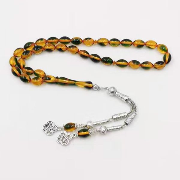 

браслет мусульманская подарок желтого resin тасбего человека для ид masbaha 2020 нового дизайна субх арабского розария, Black