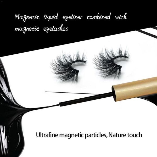 

false eyelashes magnetic liquid eyeliner waterproof natural eyelash with five-magnetic 1 pair